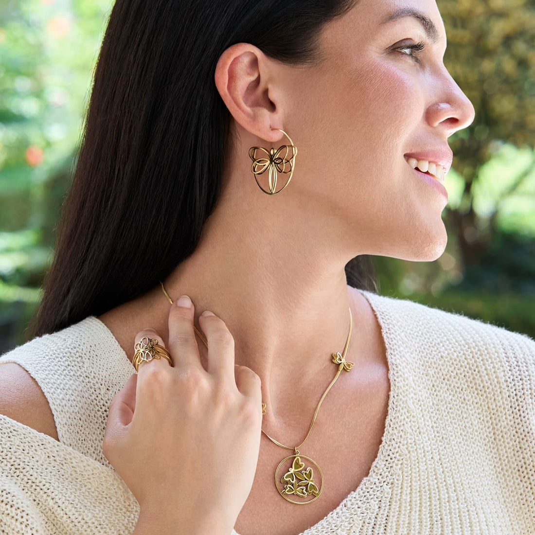 Pendientes Kaleia Aeris Dorado Anartxy