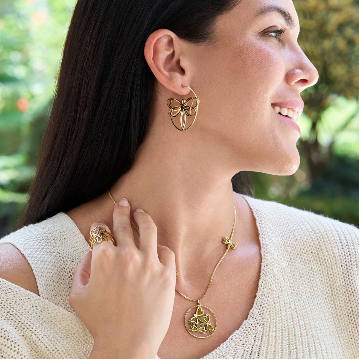 Pendientes Kaleia Aeris Dorado Anartxy