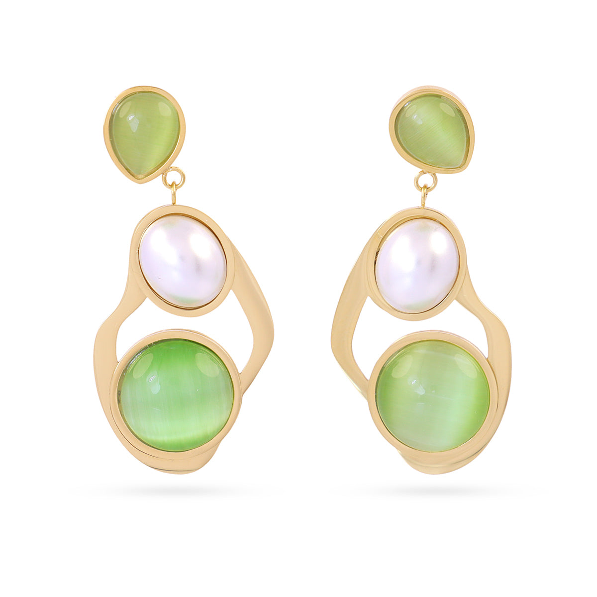 Pendientes Mirage Prism Verde Anartxy