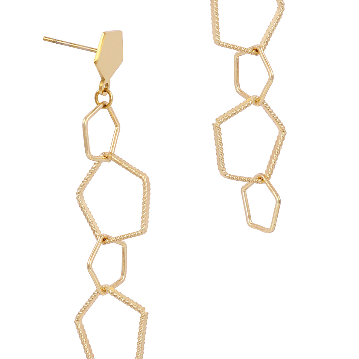 Pendientes Flair Sides Dorado Anartxy