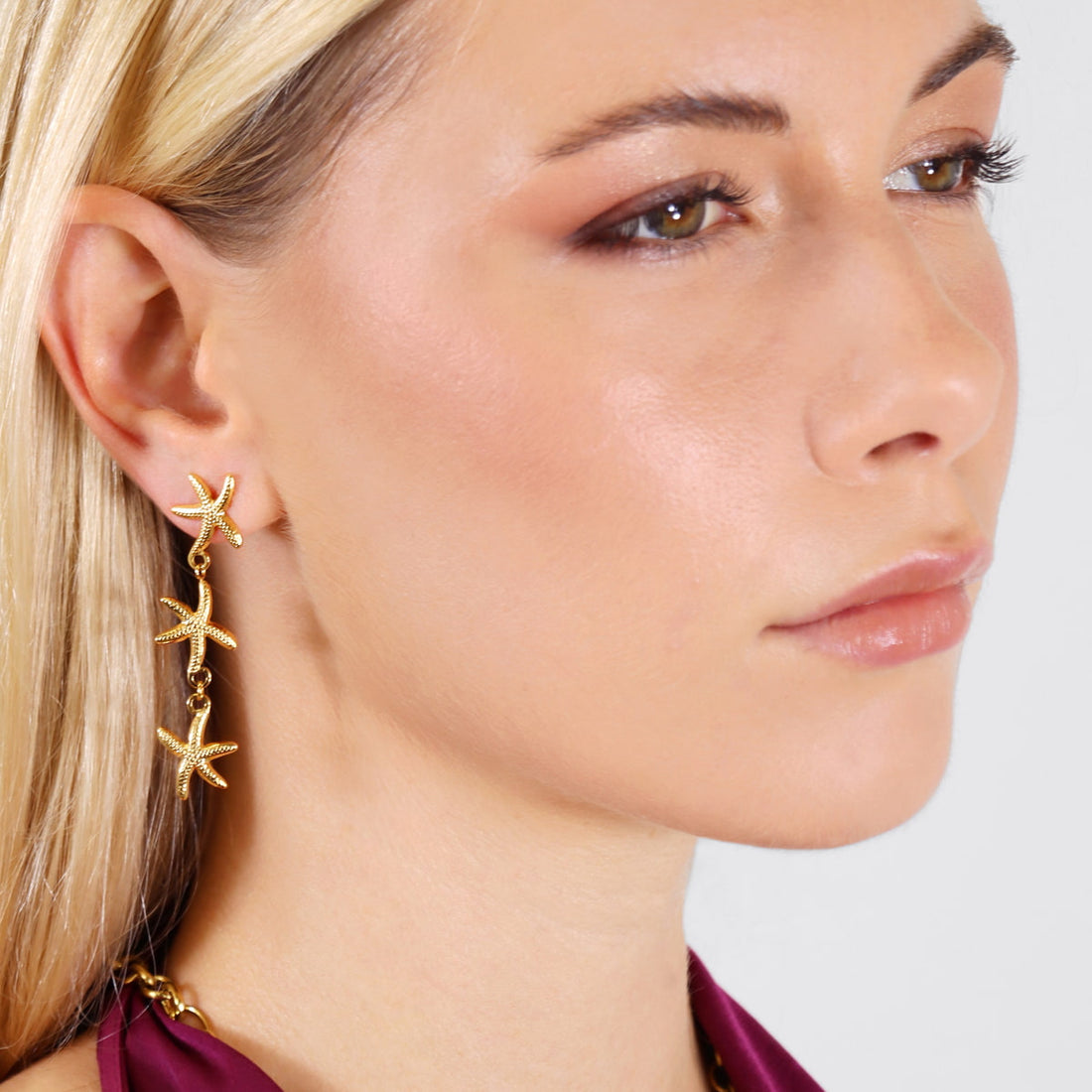 Pendientes Coast Baltic Dorado Anartxy