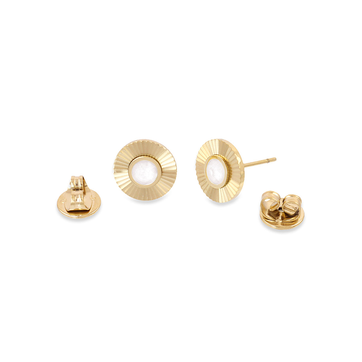 Pendientes Prisma Luxen Blanco Anartxy