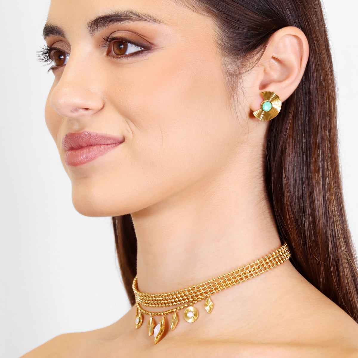 Pendientes Prisma Elux Verde Anartxy