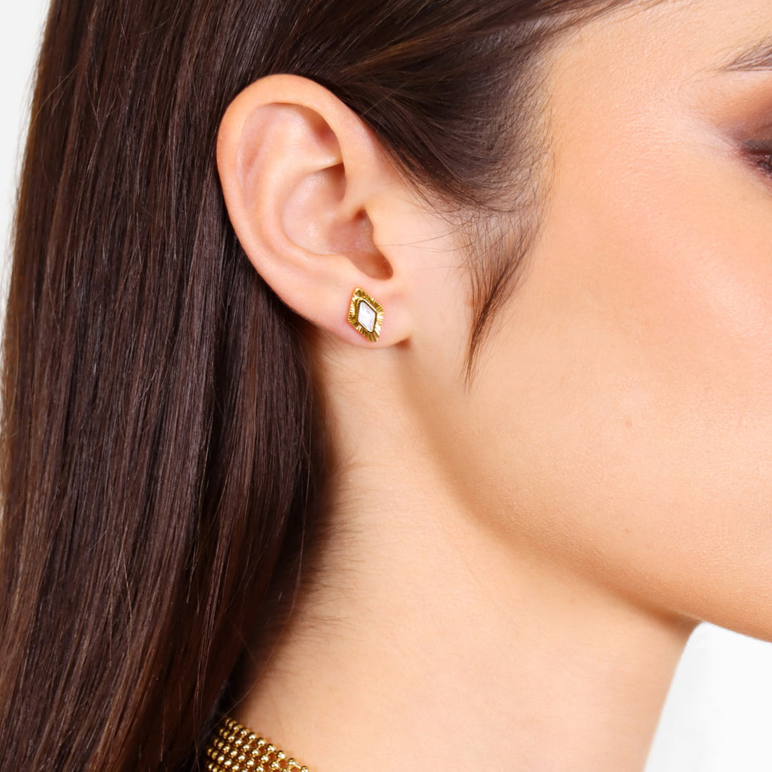 Pendientes Prisma Caelix Blanco Anartxy