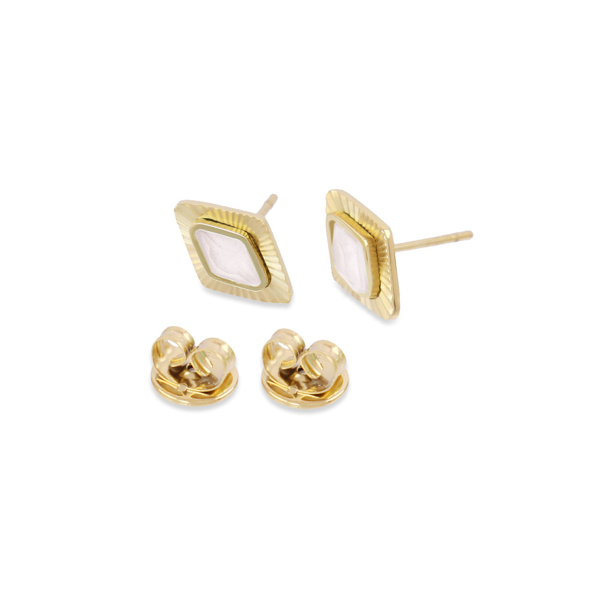 Pendientes Prisma Caelix Blanco Anartxy