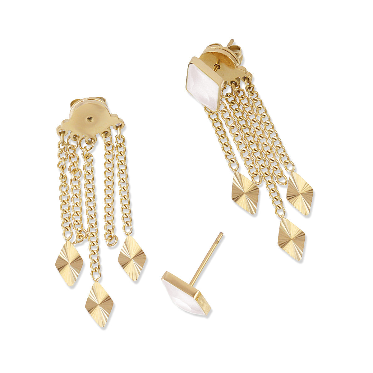 Pendientes Prisma Shiar Blanco Anartxy