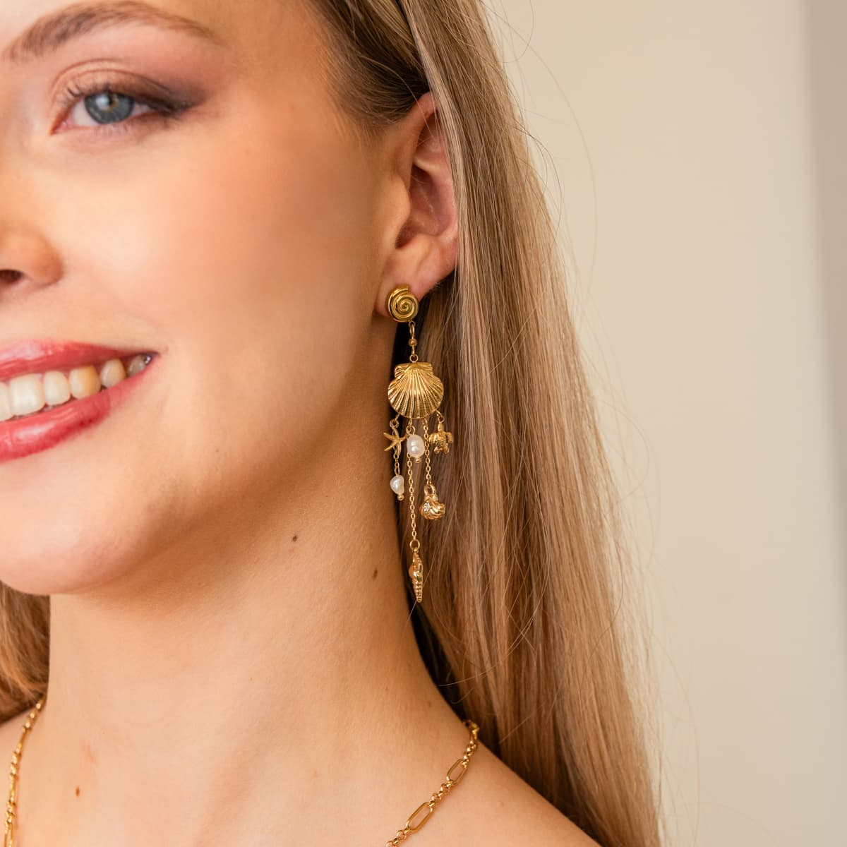Pendientes Coast Kaia Dorado Anartxy
