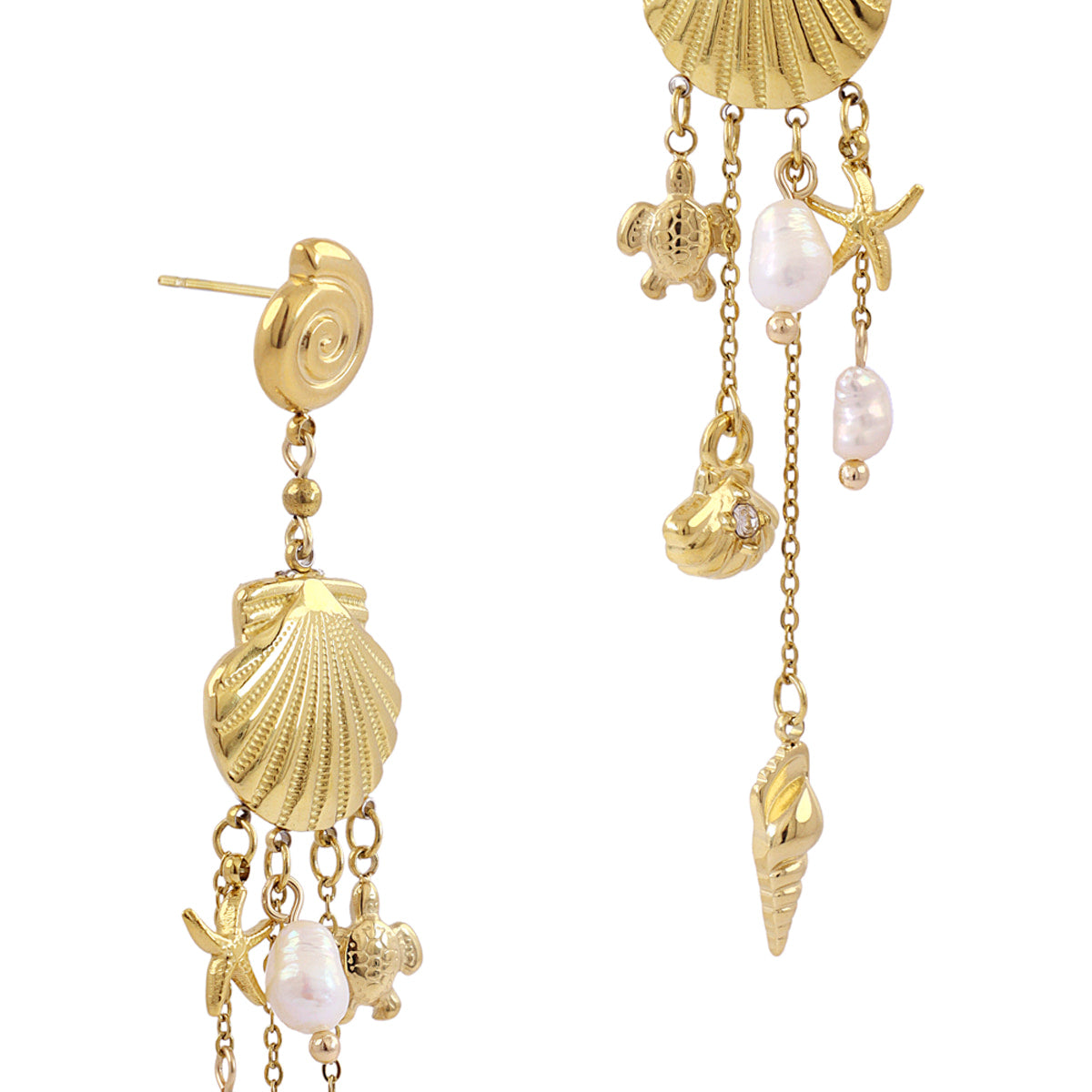 Pendientes Coast Kaia Dorado Anartxy