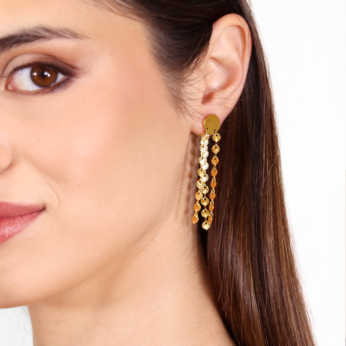 Pendientes Rainfall Rigalia Dorado Anartxy