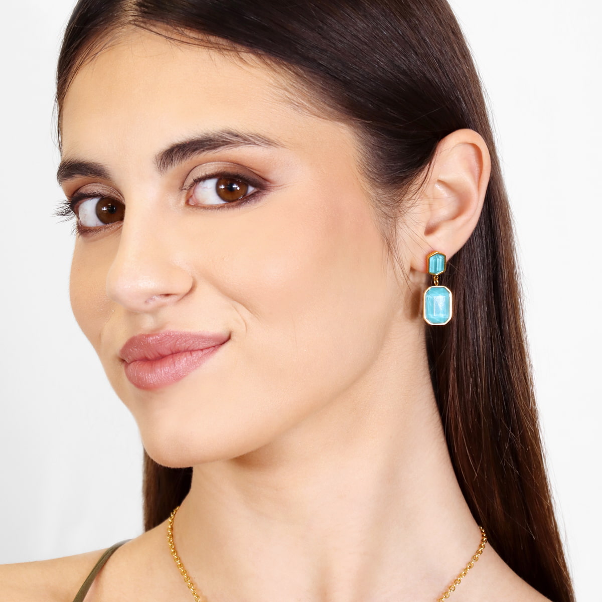 Pendientes Gleam Ylva Turquesa Anartxy