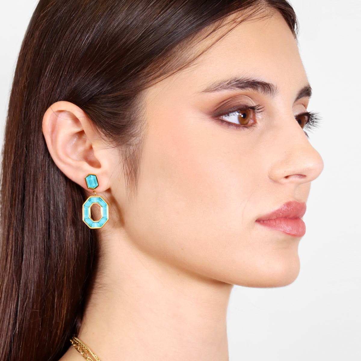 Pendientes Gleam Reiva Turquesa Anartxy