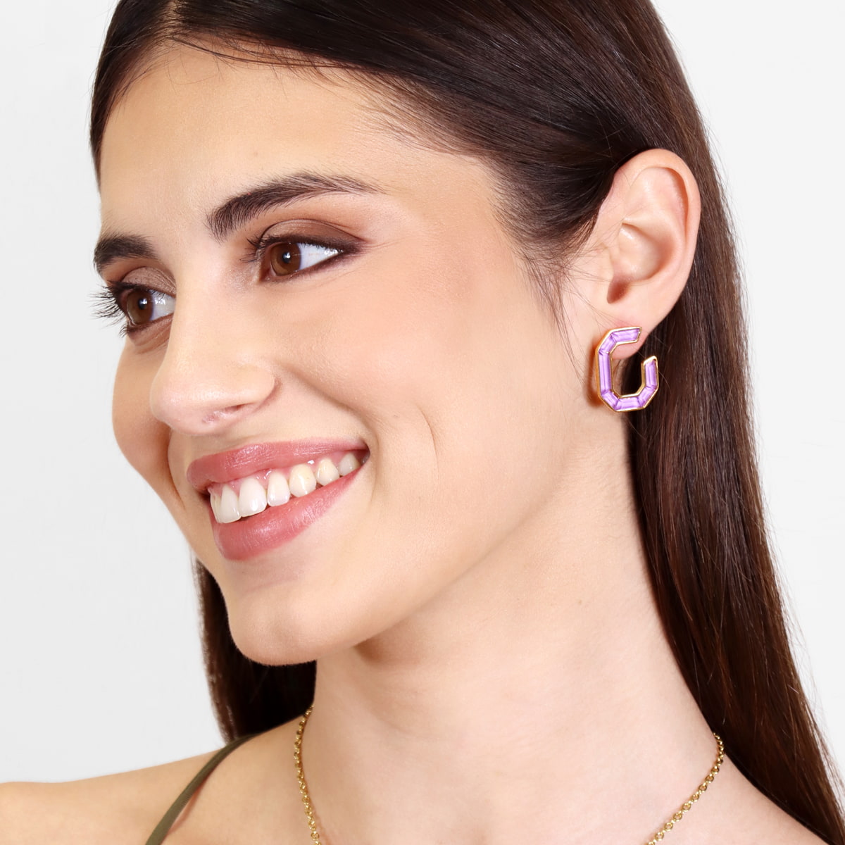 Pendientes Gleam Pryma Morado Anartxy