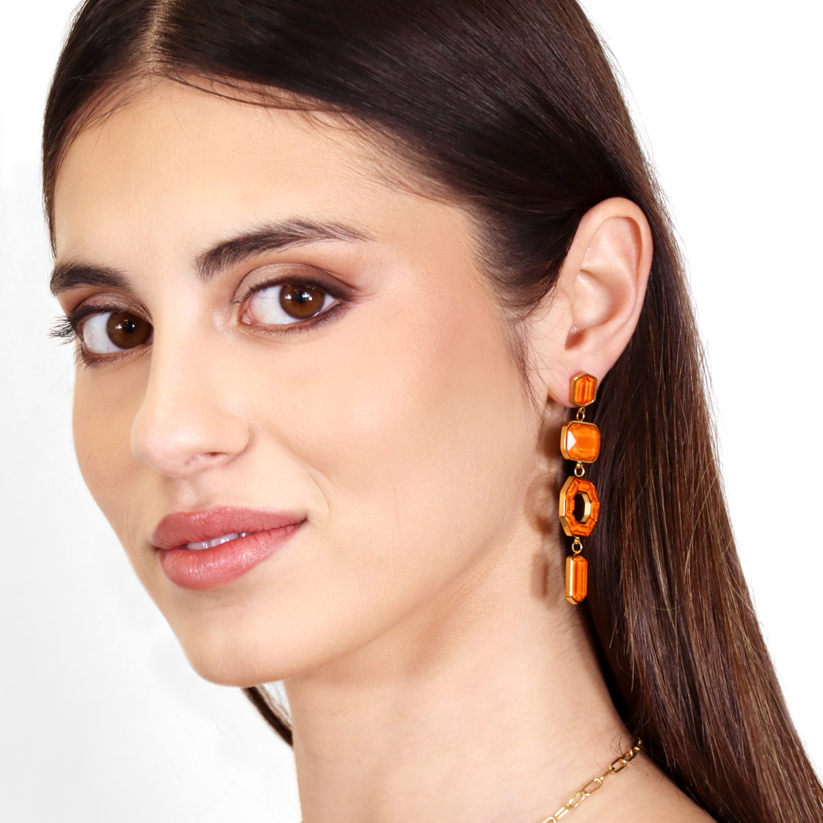 Pendientes Gleam Sytha Naranja Anartxy