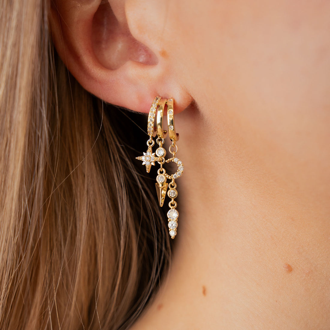 Pendientes Shine Daily Dorado Anartxy