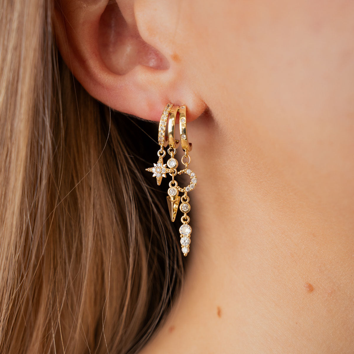 Pendientes Shine Daily Dorado Anartxy