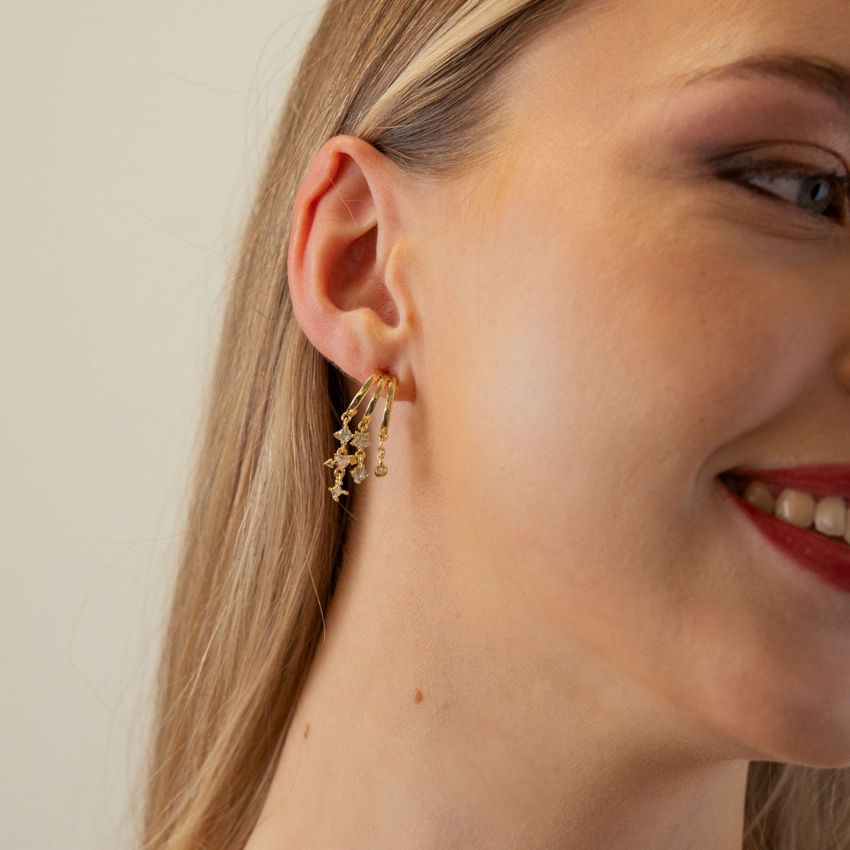 Pendientes Shine Stellan Dorado Anartxy