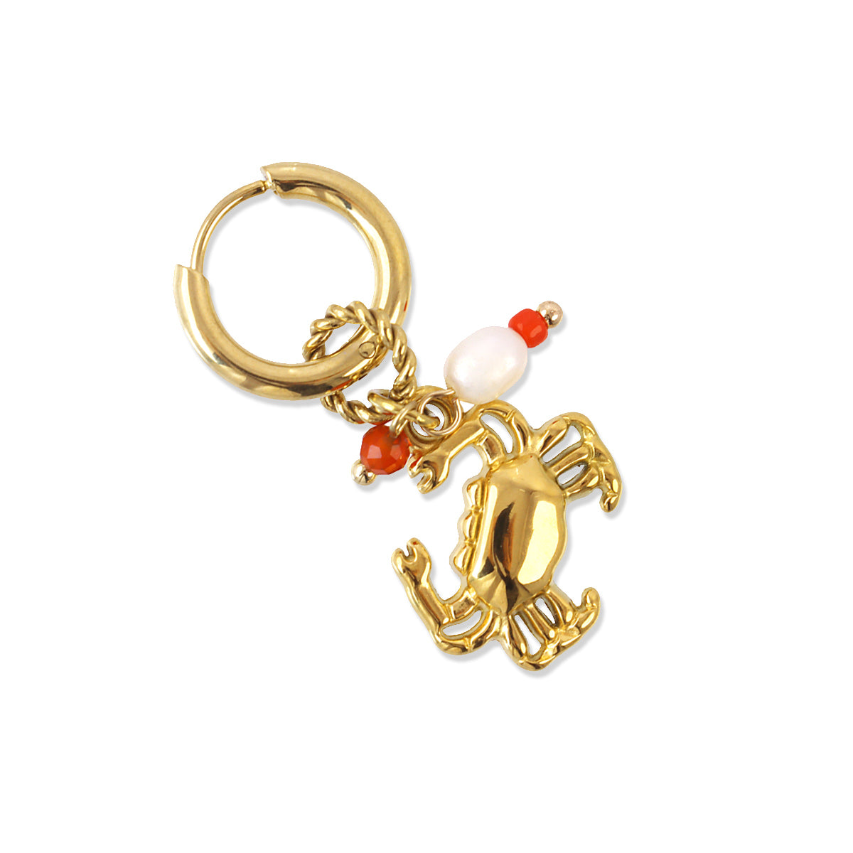 Pendientes Coast Crabell Dorado Anartxy
