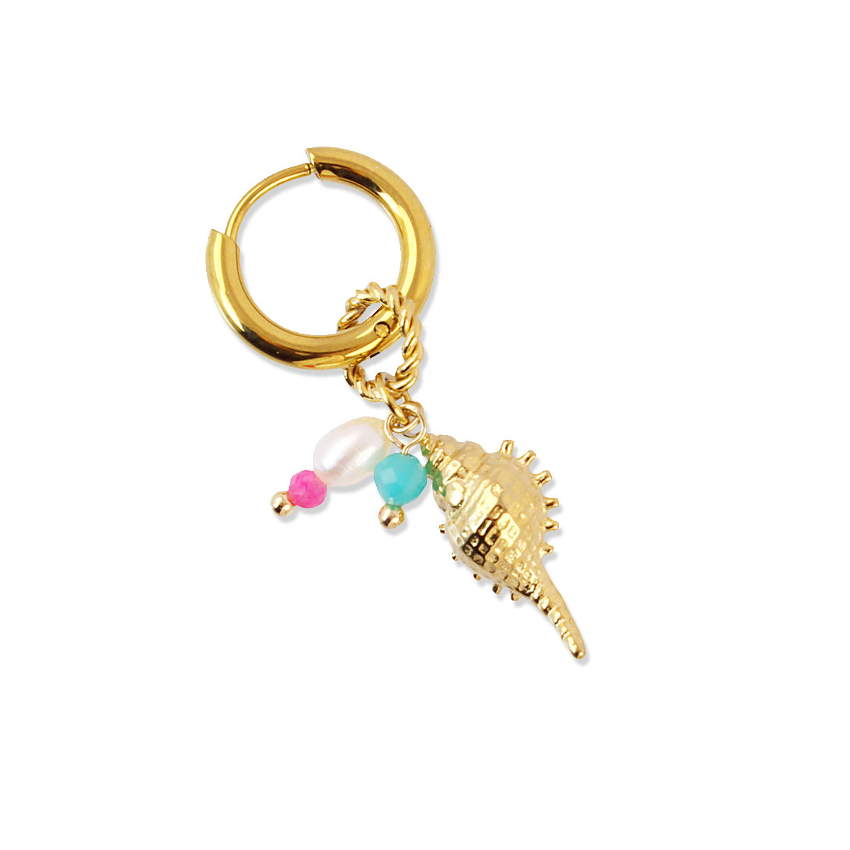 Pendientes Coast Azure Dorado Anartxy