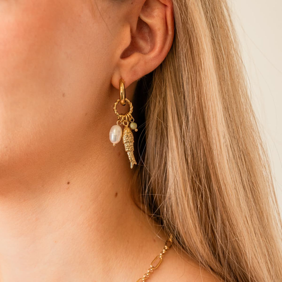 Pendientes Coast Sealyn Dorado Anartxy
