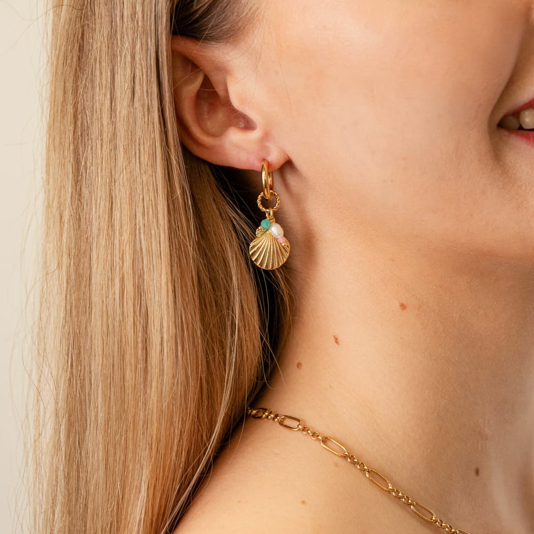 Pendientes Coast Attica Dorado Anartxy