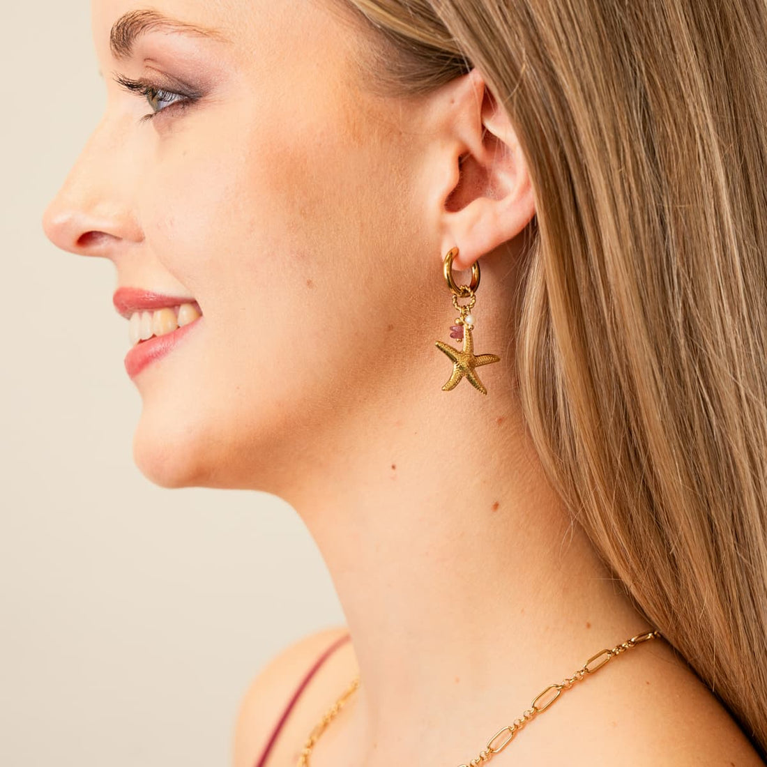 Pendientes Coast Mare Dorado Anartxy