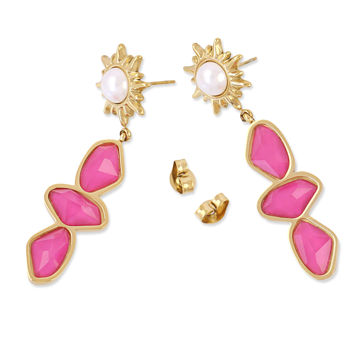 Pendientes Aqua Kalyra Dorado Anartxy