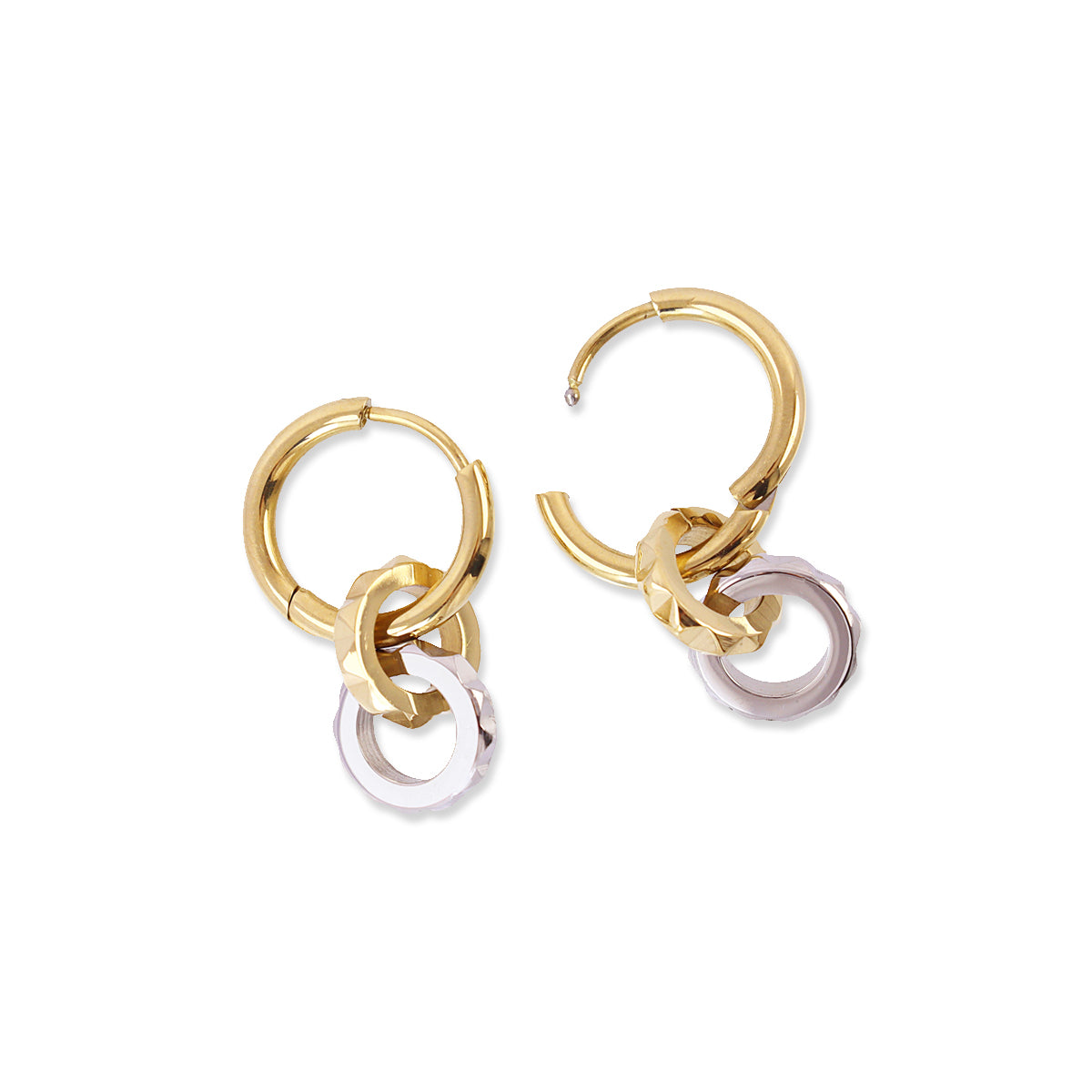 Aros Vandal mix plateado Combinado metalizado Anartxy