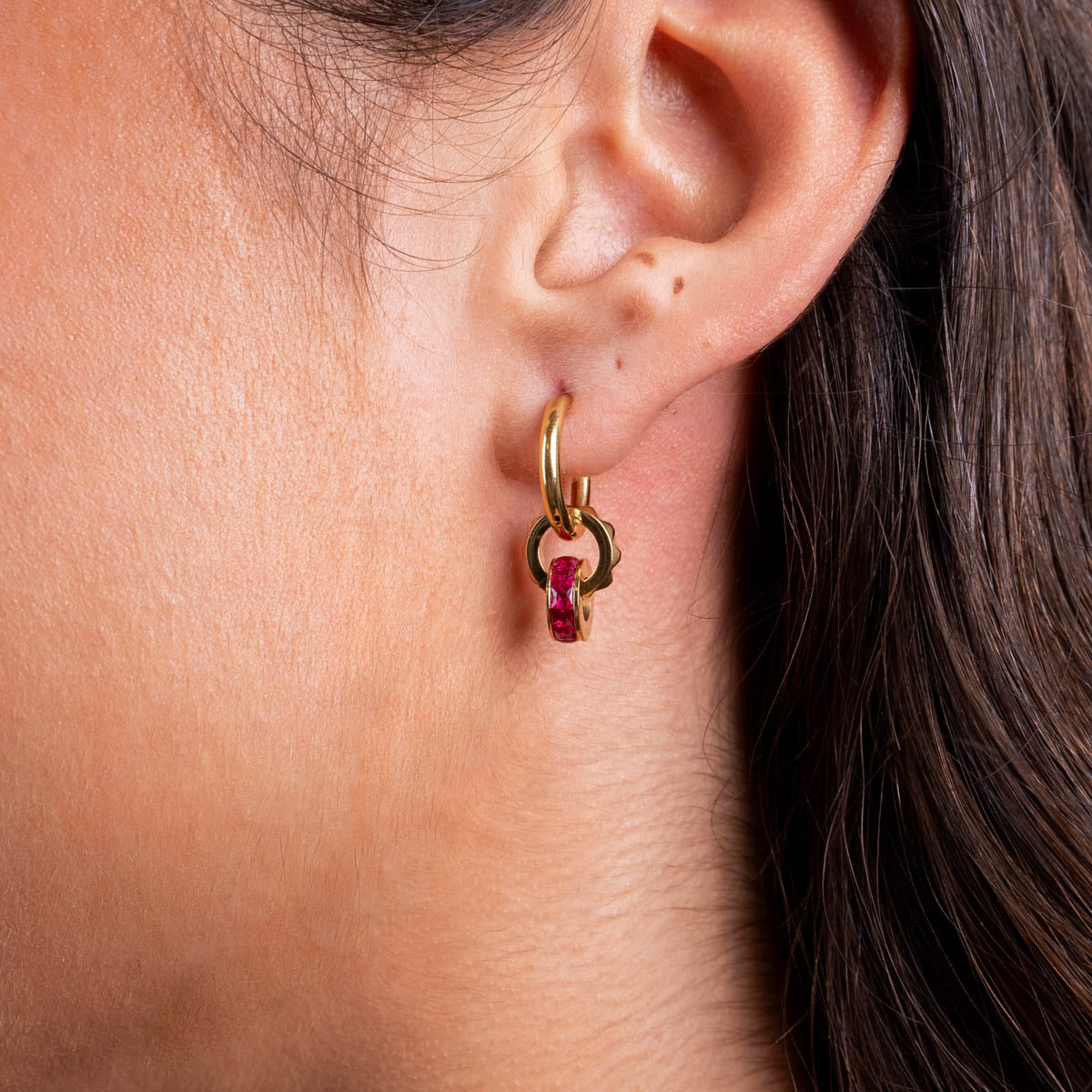 Aros Vandal mix rosa Fucsia Anartxy