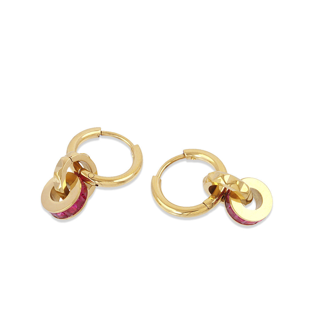 Aros Vandal mix rosa Fucsia Anartxy
