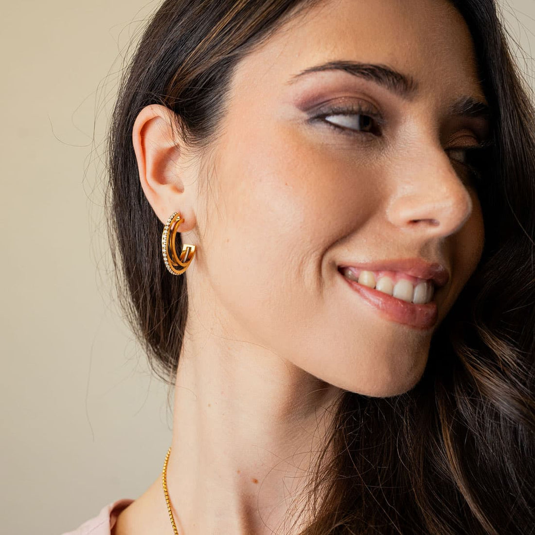 Pendientes Eternal Tiny Dorado Anartxy