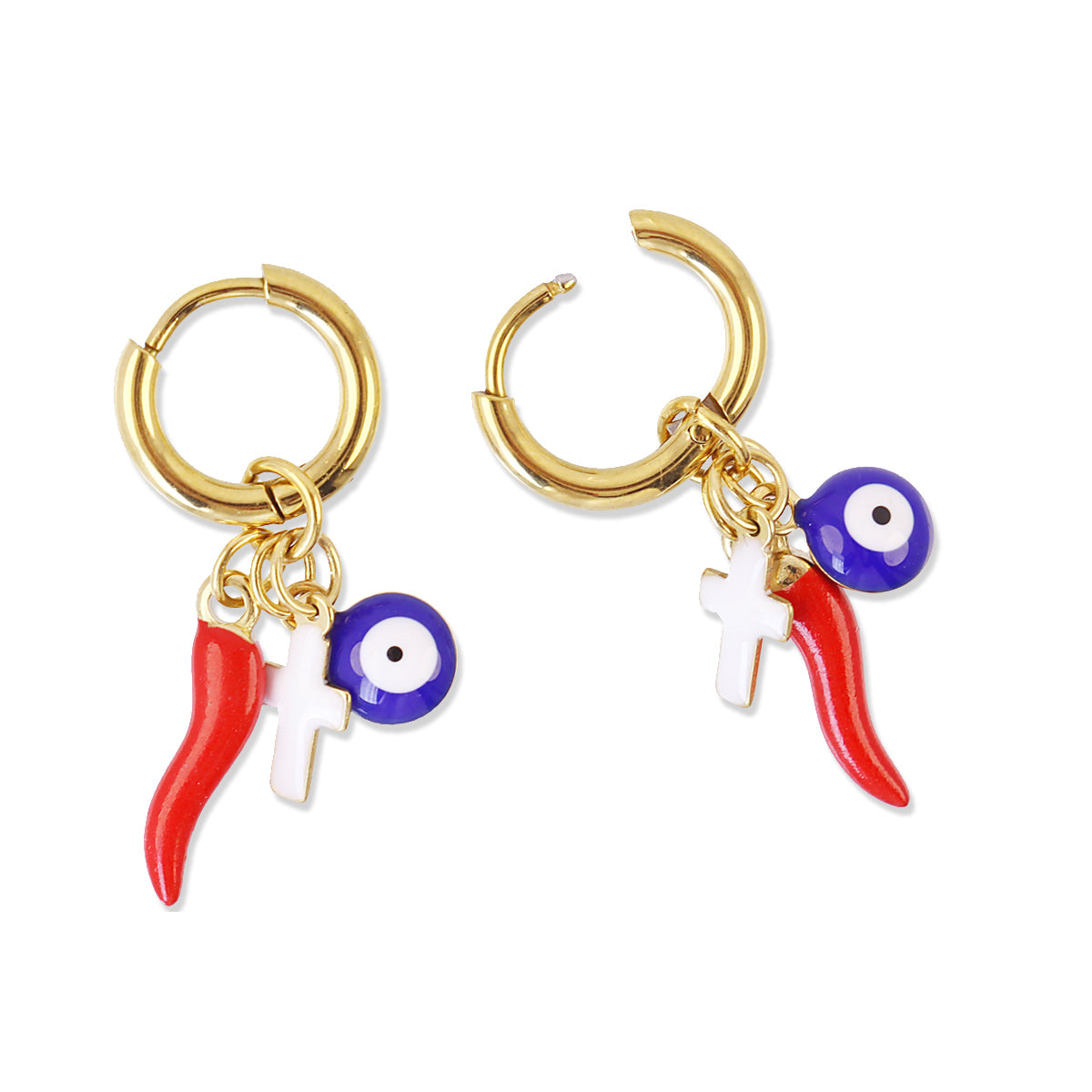 Pendientes Cornicello Fate Rojo Anartxy
