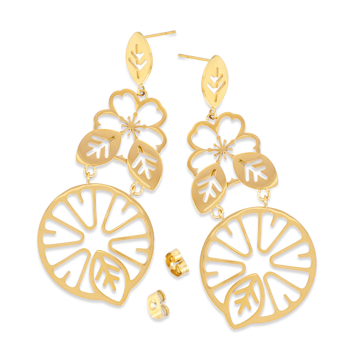 Pendientes Citrus Freshly Dorado Anartxy