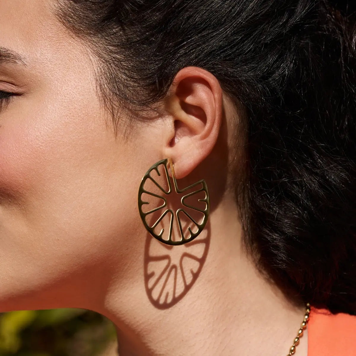 Pendientes Citrus Tangy Dorado Anartxy