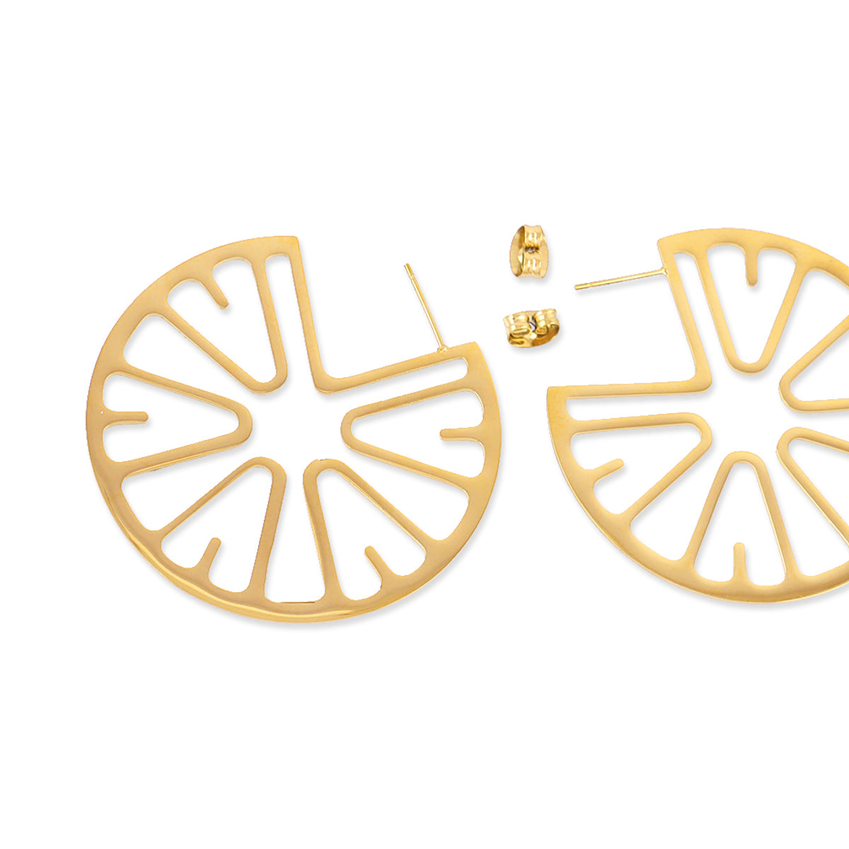 Pendientes Citrus Tangy Dorado Anartxy