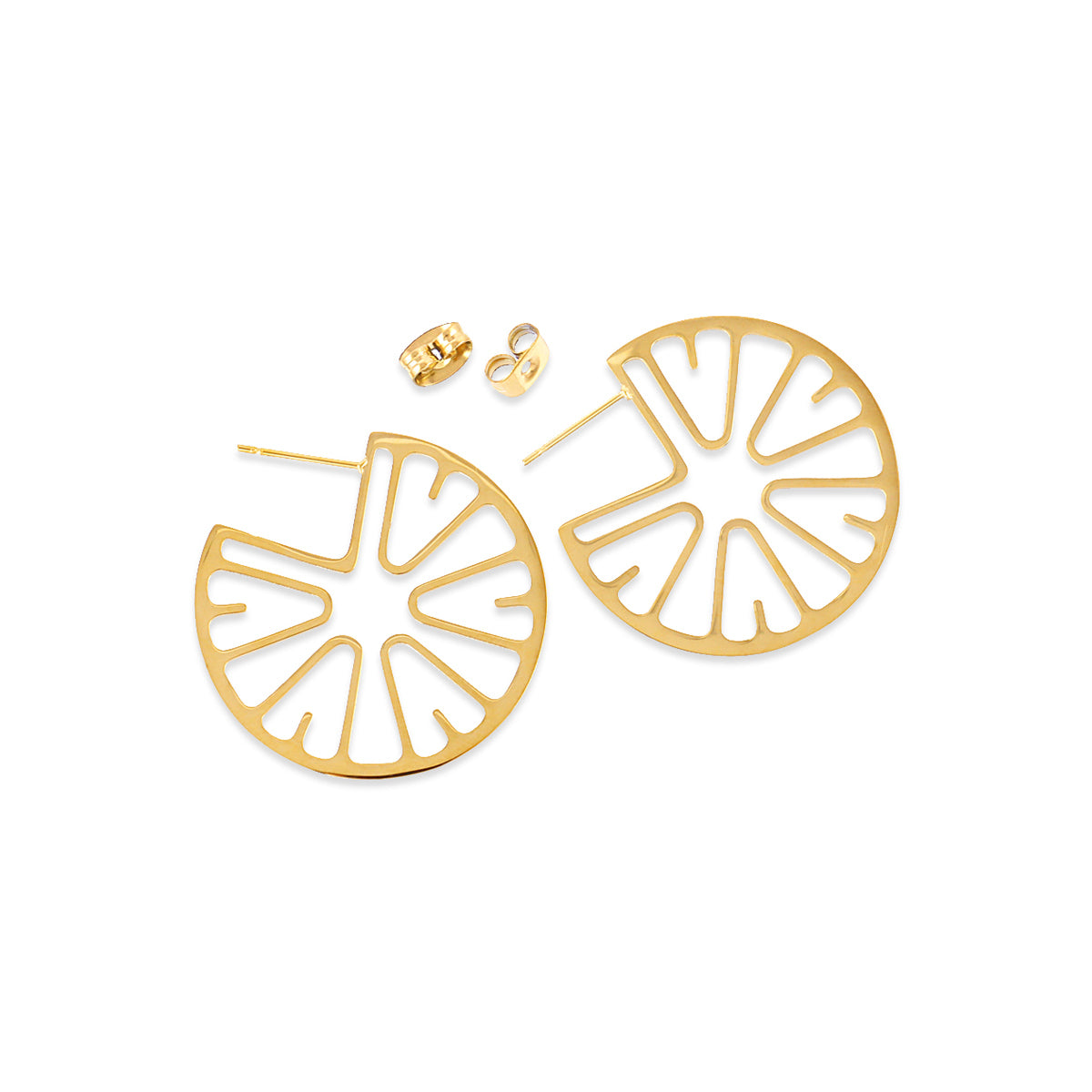 Pendientes Citrus Rind Dorado Anartxy