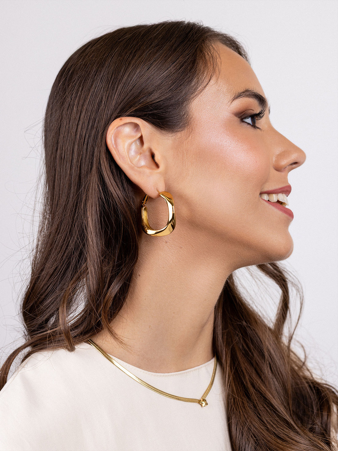 Pendientes Essentials ondas Dorado Anartxy