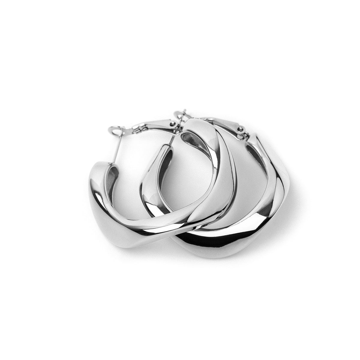 Pendientes Essentials ondas Plateado Anartxy