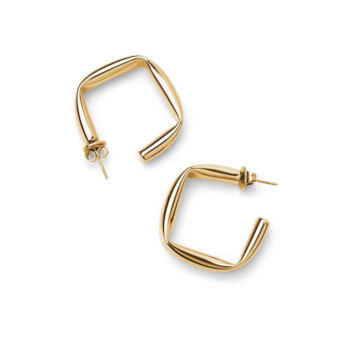 Pendientes Essentials cuadrados Dorado Anartxy