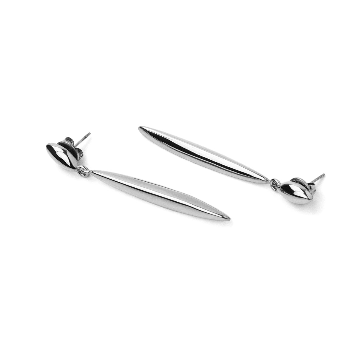 Pendientes Essentials gota alargada Plateado Anartxy