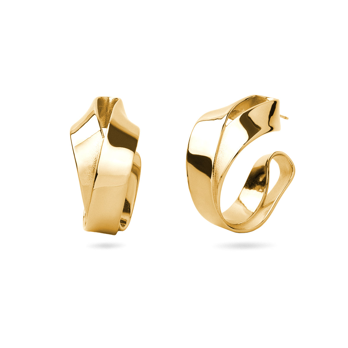 Pendientes Essentials doble curva Dorado Anartxy