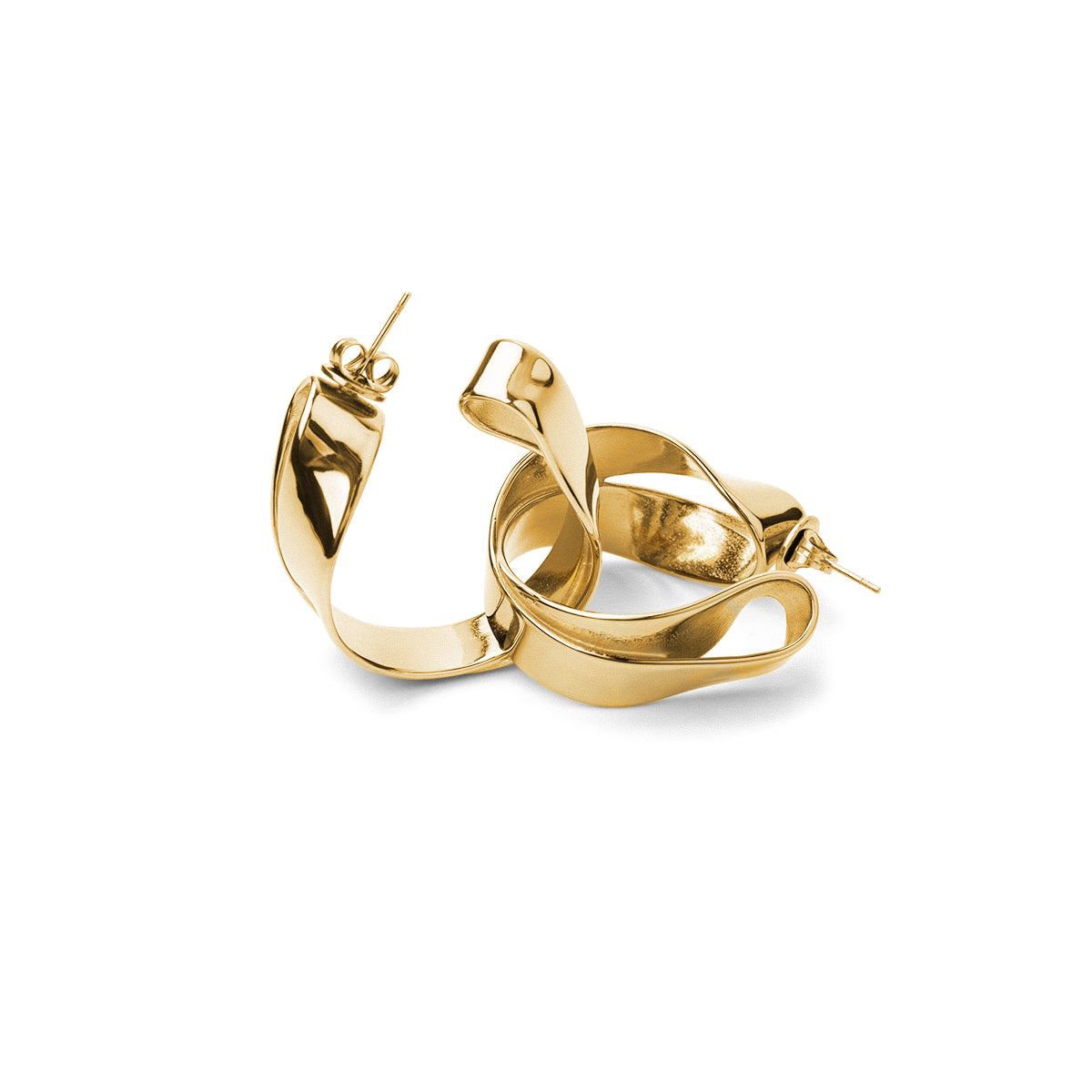 Pendientes Essentials doble curva Dorado Anartxy