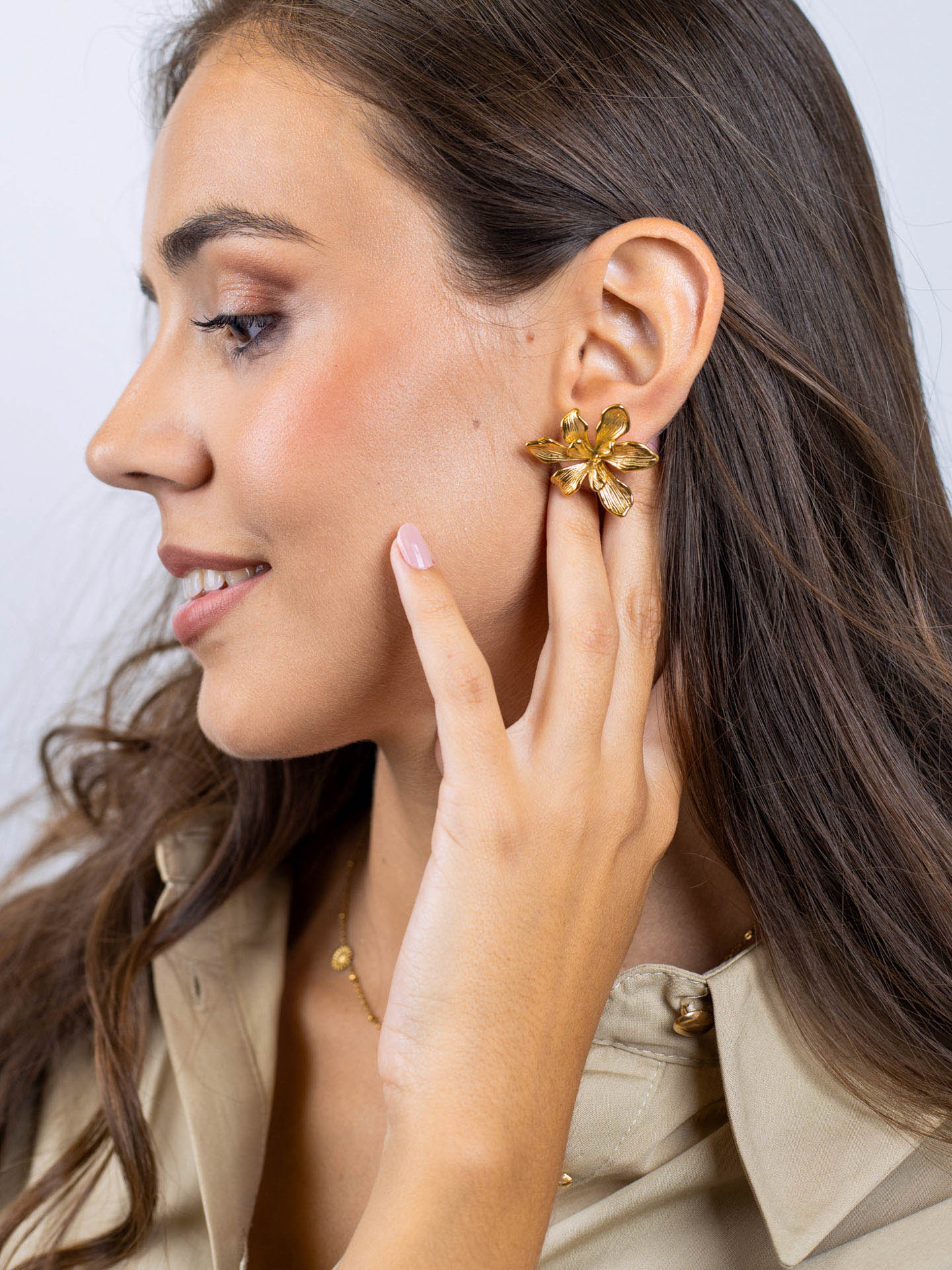 Pendientes Essentials flor pétalos