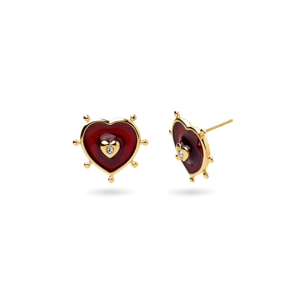 Pendientes corazón sagrado Dorado Anartxy