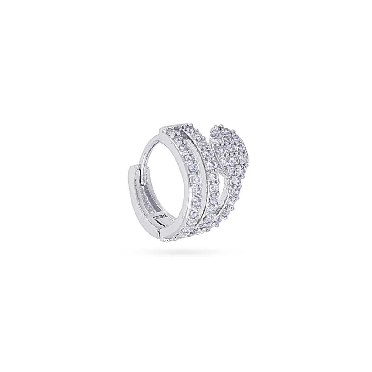 Piercing aro serpiente circonitas Plateado Anartxy