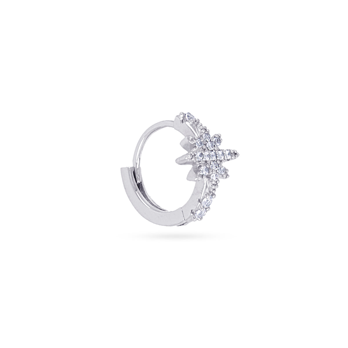 Piercing aro textura estrella polar Plateado Anartxy