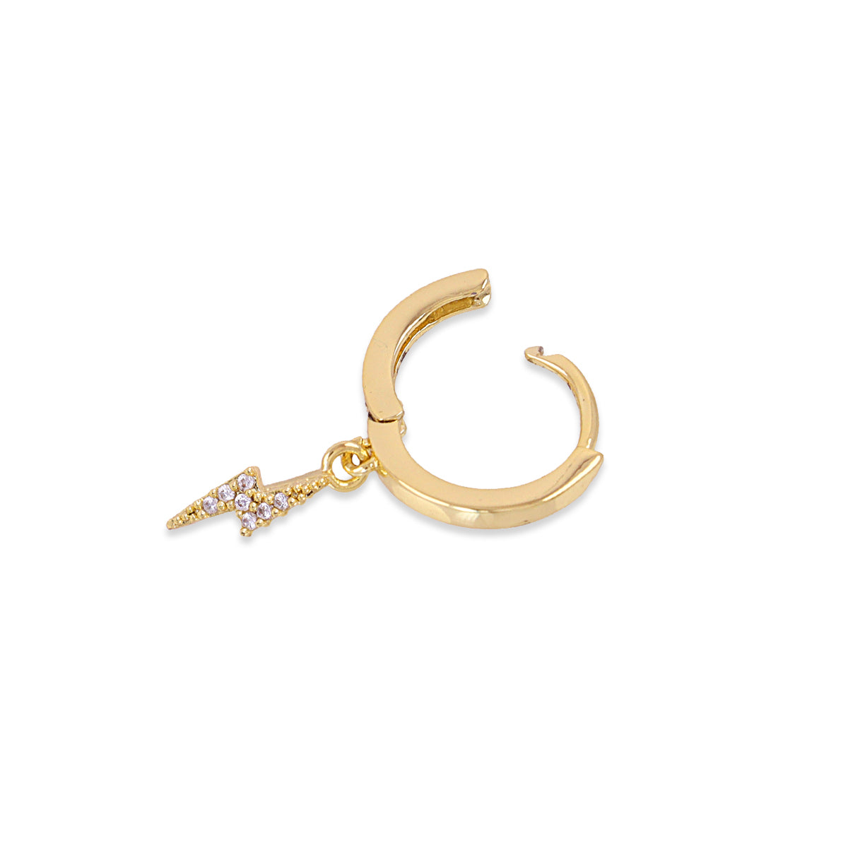 Piercing aro rayo circonitas Dorado Anartxy