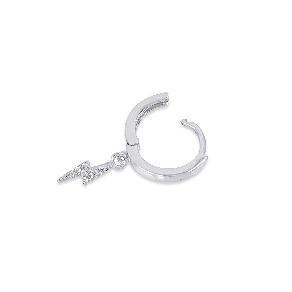Piercing aro rayo circonitas Plateado Anartxy