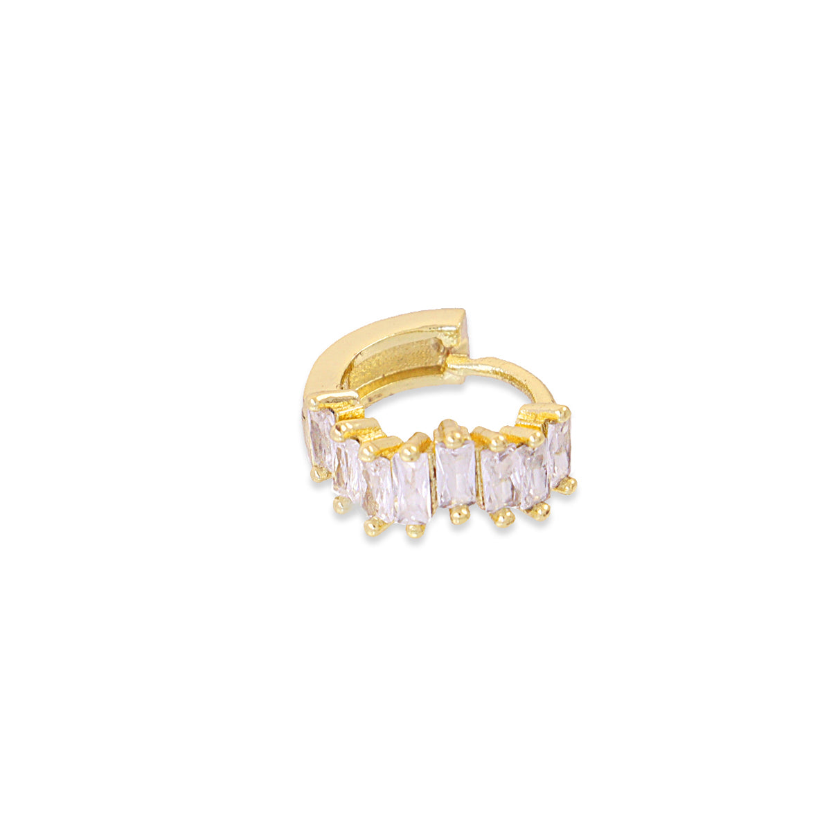 Piercing aro circonitas marquise Dorado Anartxy