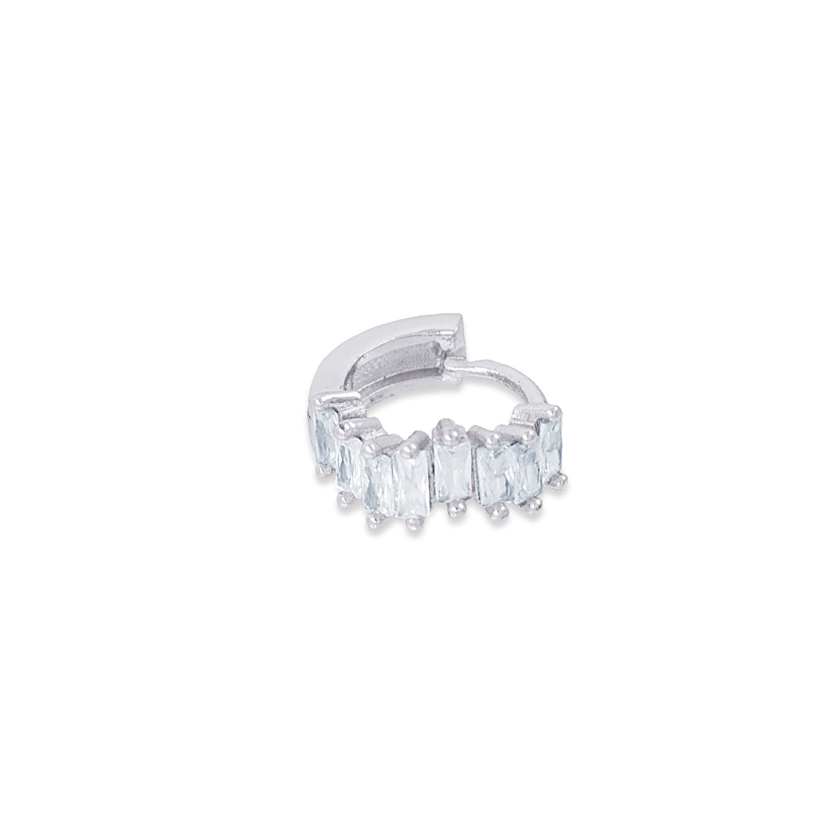 Piercing aro circonitas marquise Plateado Anartxy