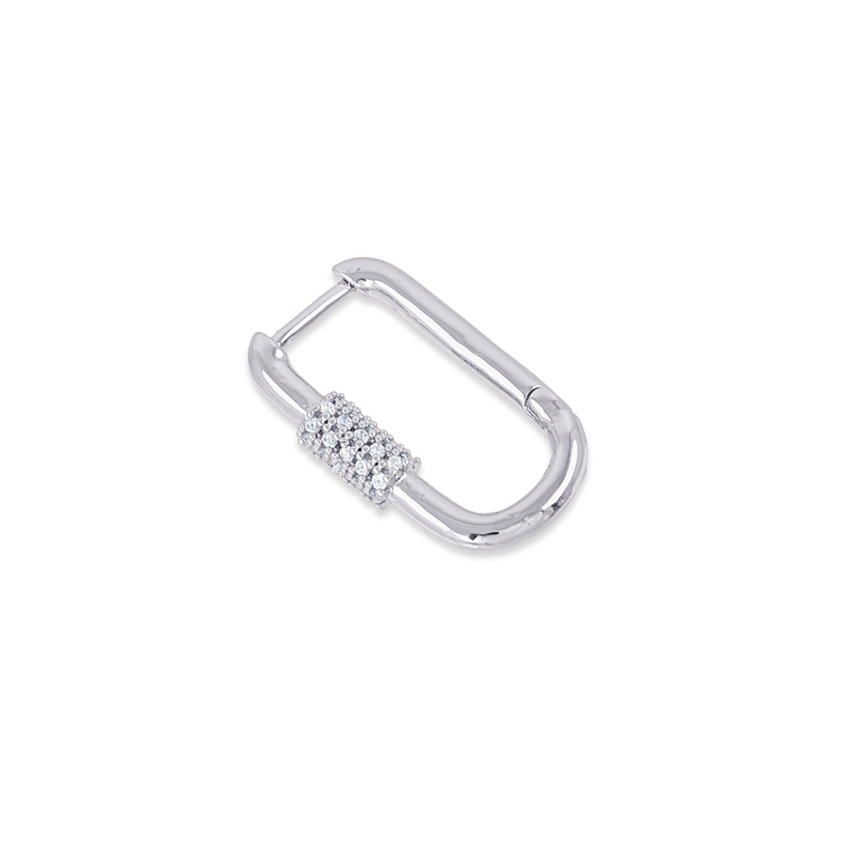 Piercing aro tipo link minimal Plateado Anartxy